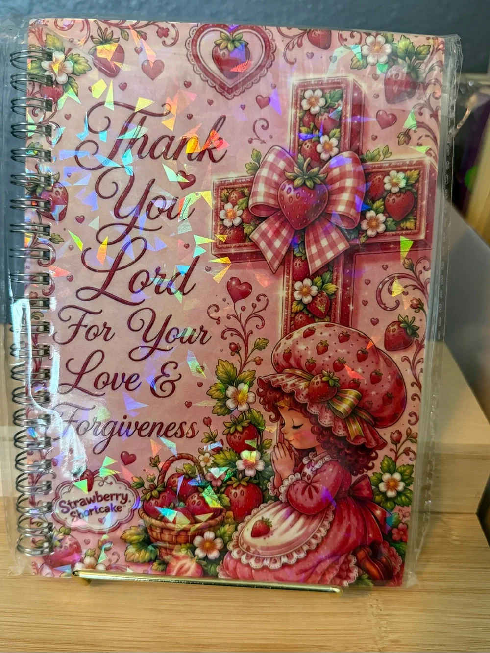 Pink Spiral Journal - Thank You Lord Design